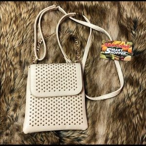 Gold Stud Cross Body Travel Purse